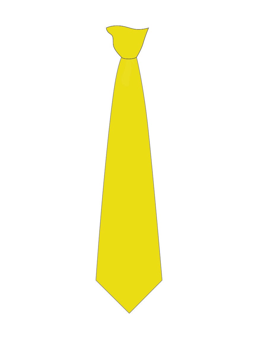 Yellow tie on sale
