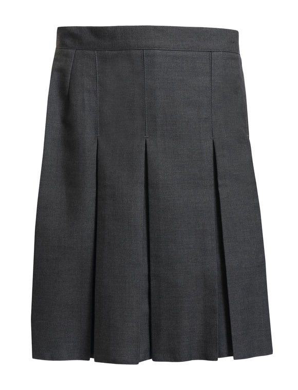 Mid length pleated skirts gray hot sale