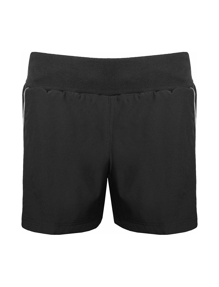 Performance Female Training Shorts Black Silver
