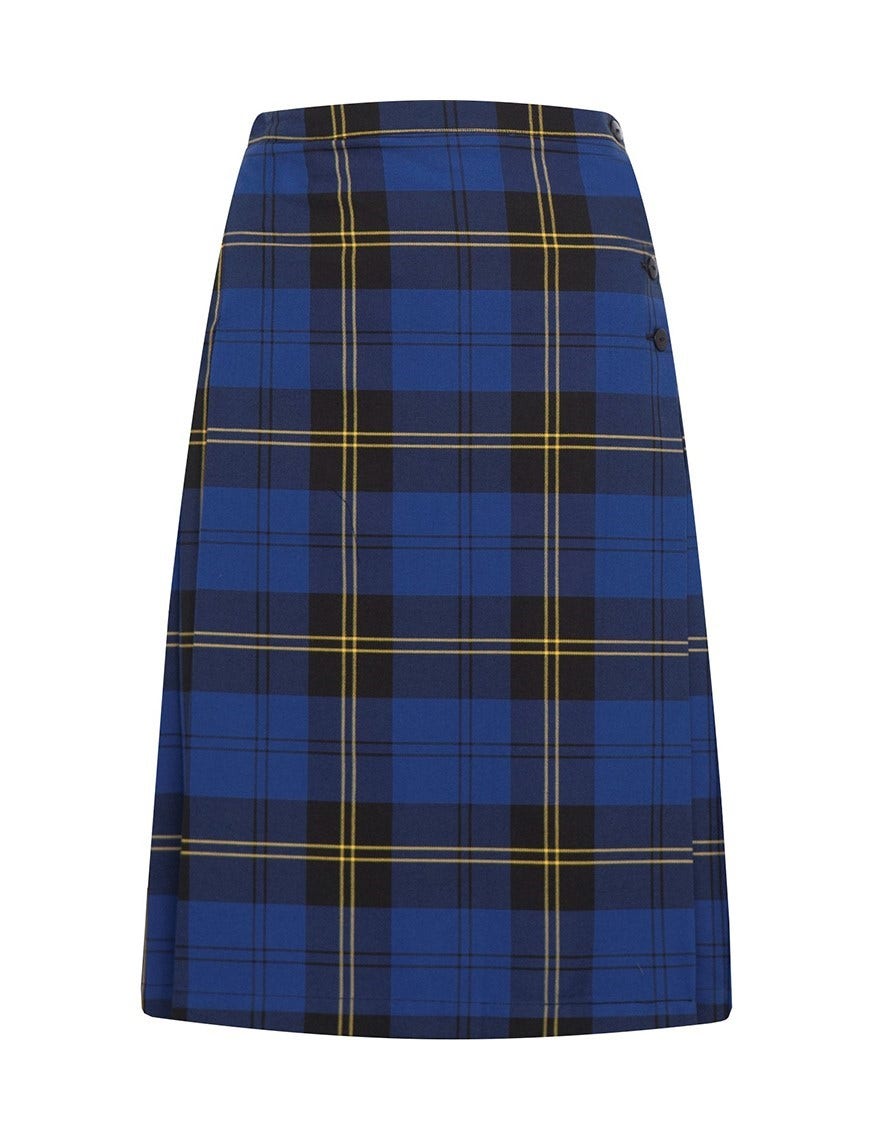 Blue and yellow tartan skirt hotsell