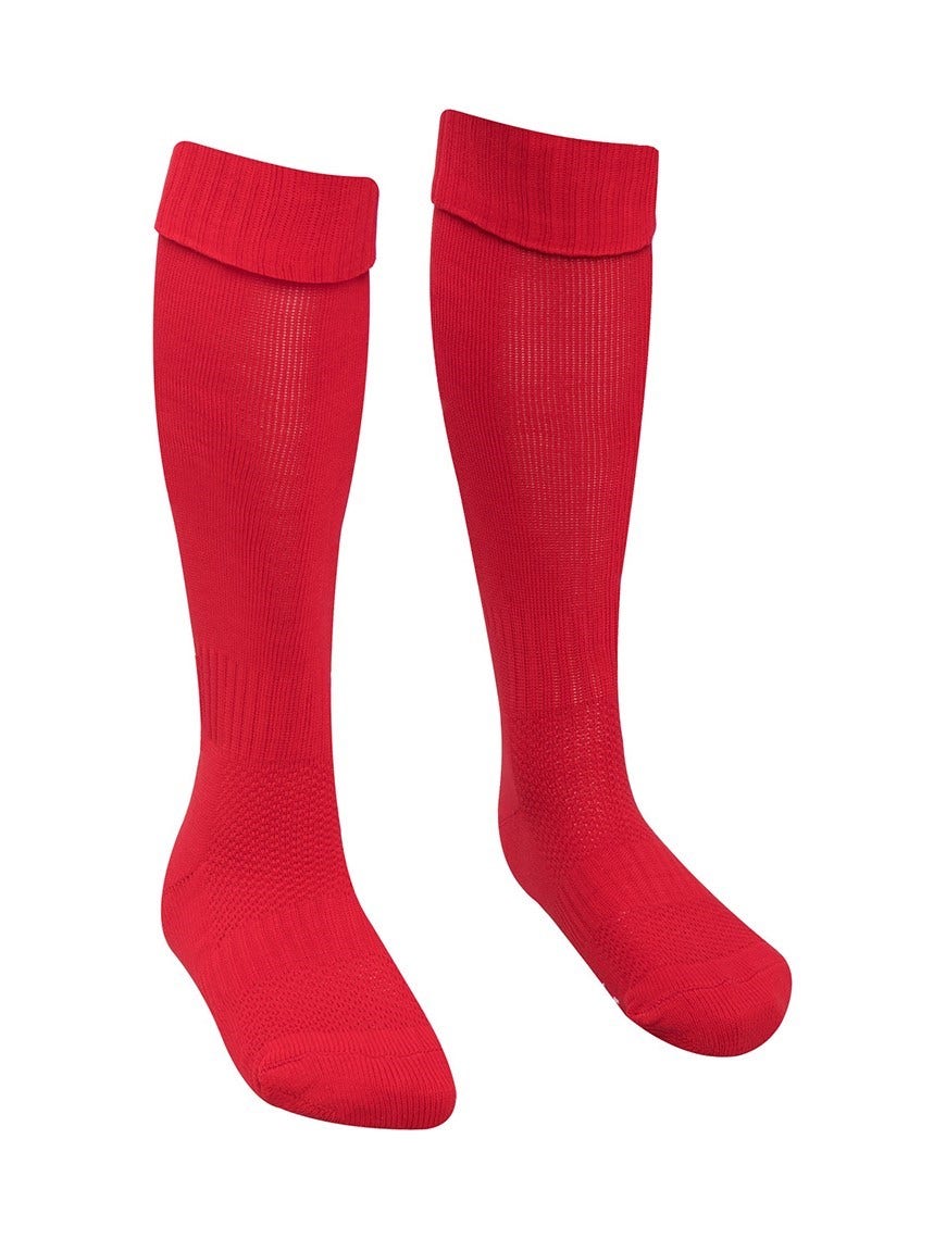 Banner Plain Sports Socks Red