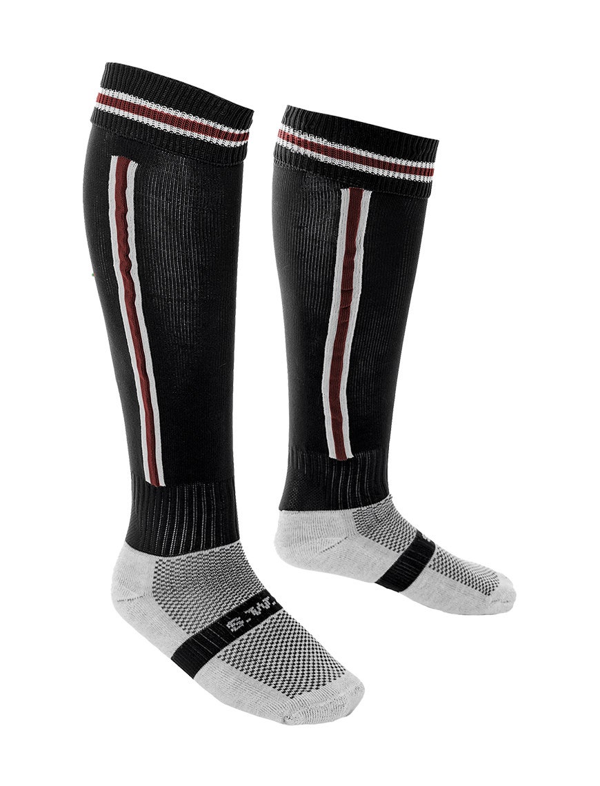 Performance Coolmax Socks Black Burgundy