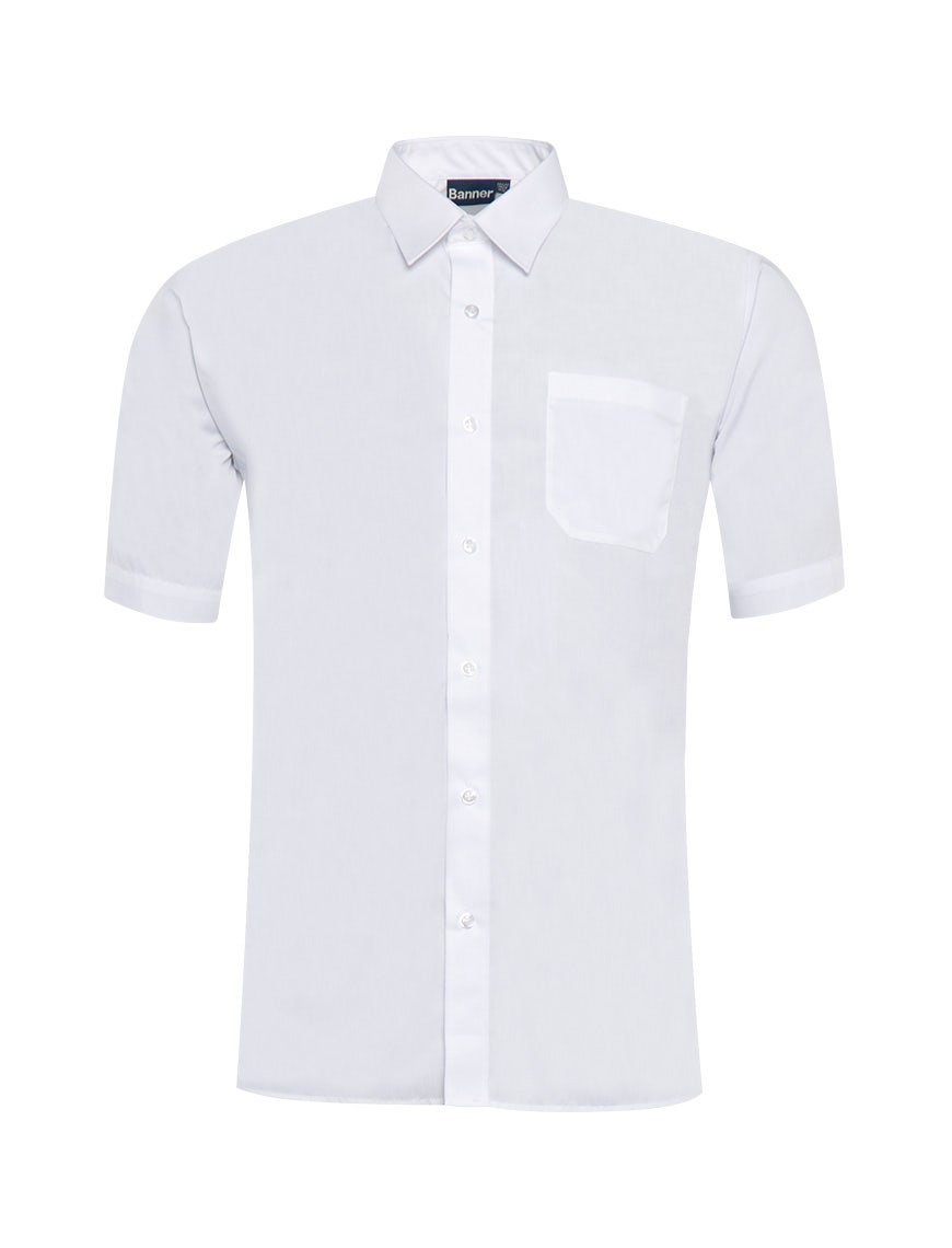 Boys white short sleeve shirt online