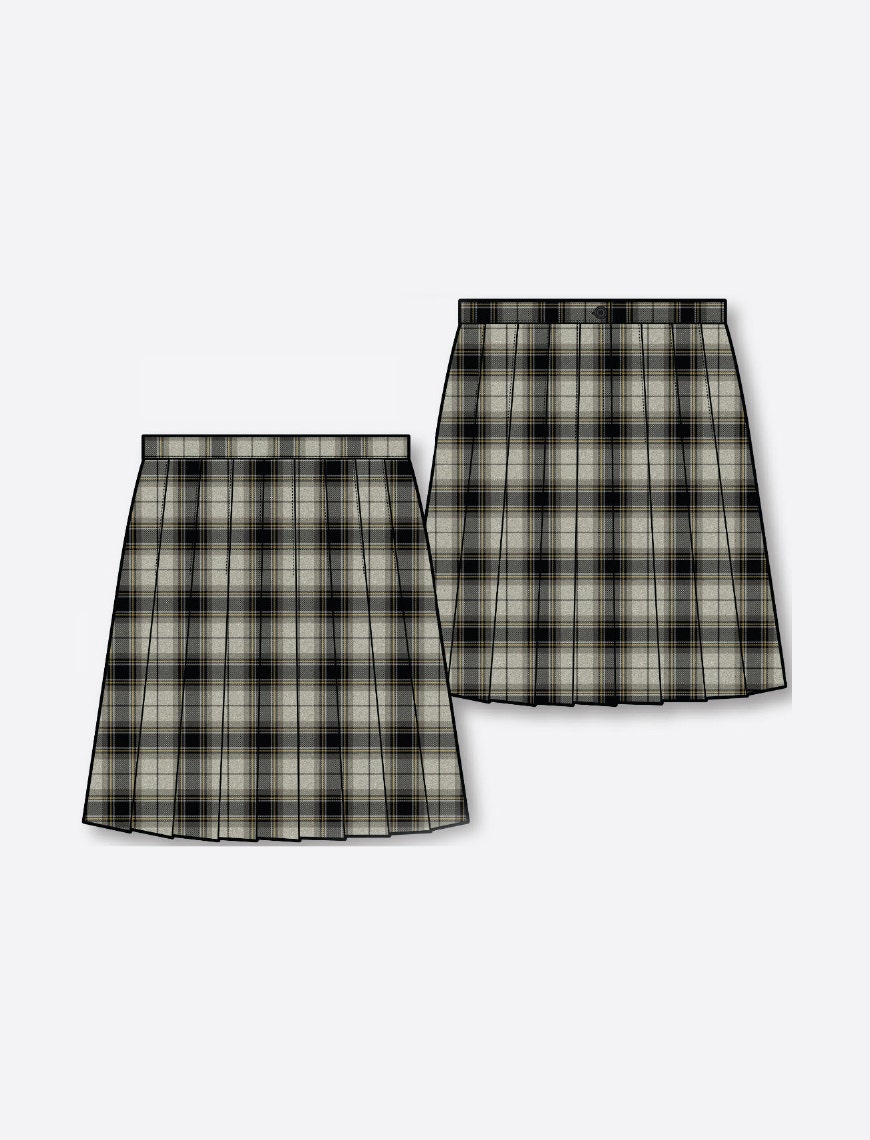 Grey yellow skirt on sale