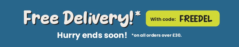 Free delivery* with code: FREEDEL. Hurry ends soon! *on all orders over £30